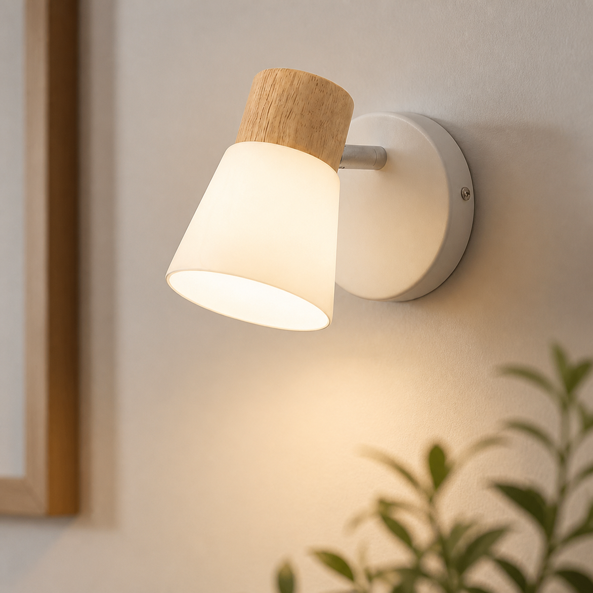 Modern Glass Cone Vanity Light