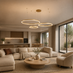 Modern Metal Ring Pendant Light