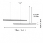 Modern Metal Linear Pendant Light