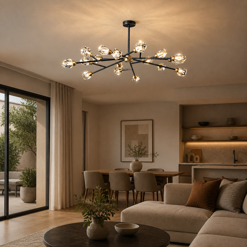 Glam Crystal Branch Chandelier