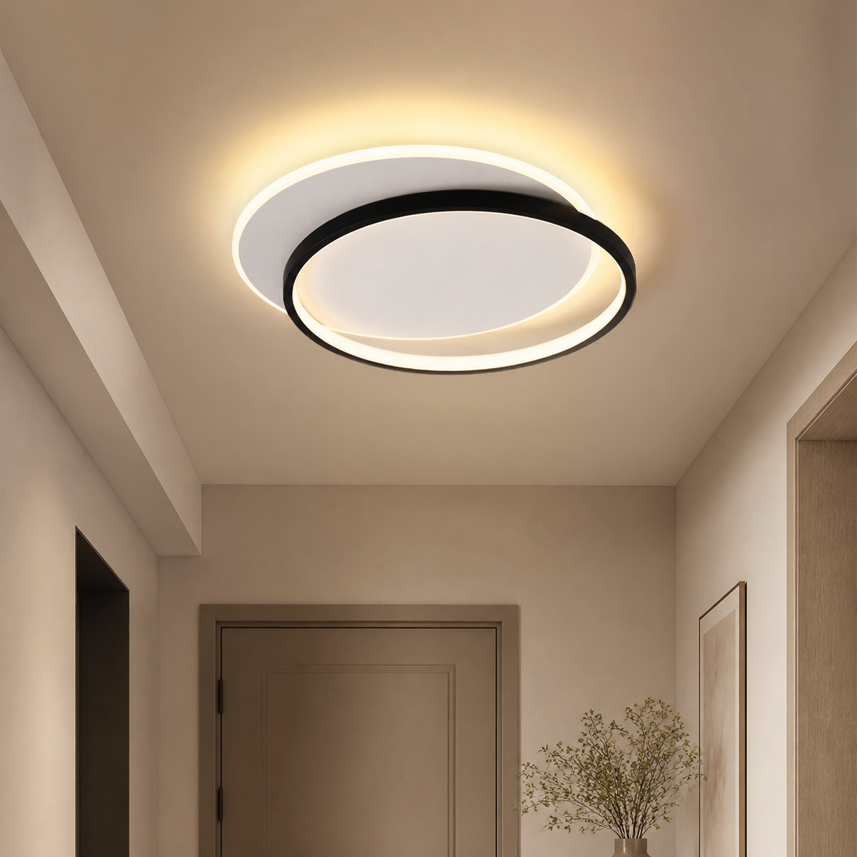 Modern Acrylic Ring Ceiling Light
