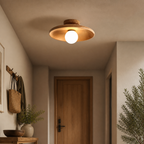 Vintage Crystal Disc Ceiling Light