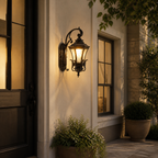 Vintage Glass Lantern Wall Light
