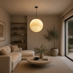 Moderne Metall-Mond-Deckenleuchte