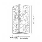 Wabi-Sabi Travertin-Würfel-Wandleuchte