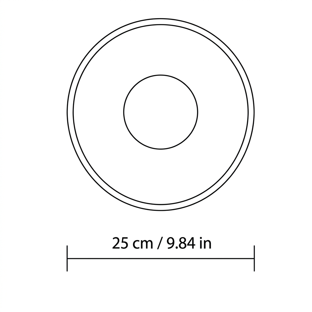 Plafonnier disque en verre industriel