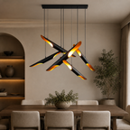 Modern Metal Blade Pendant Light
