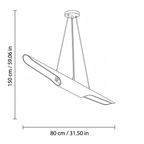 Modern Metal Blade Pendant Light