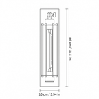 Industriële metalen pijpwandlamp