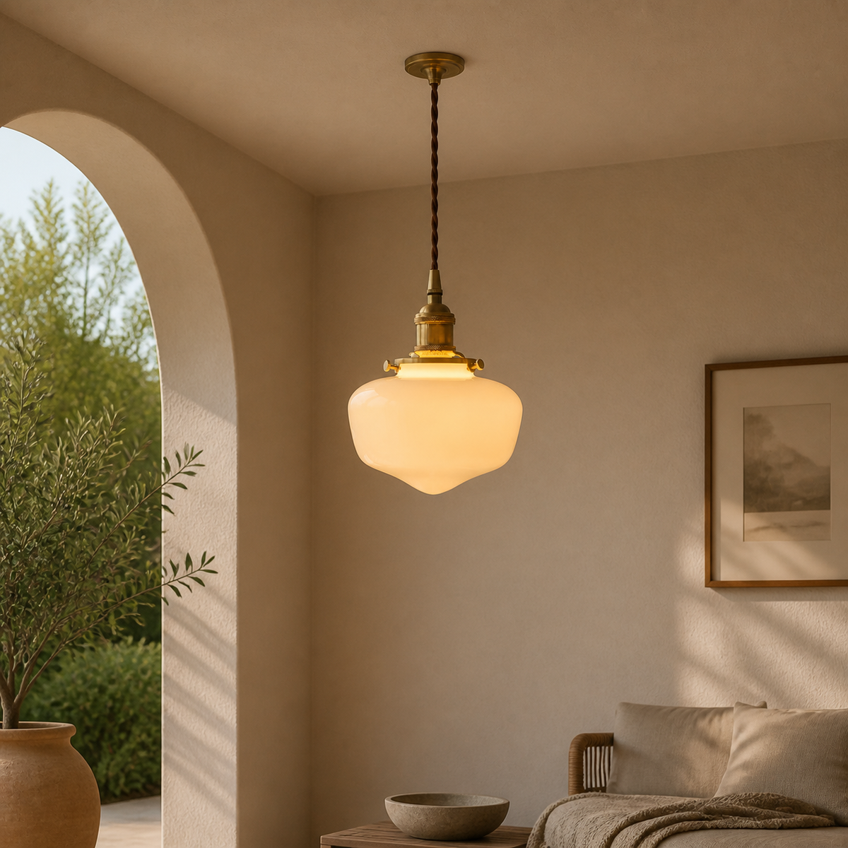 Glam Glass Globe Pendant Light