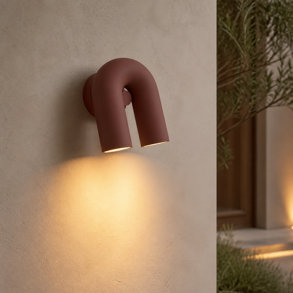 Modern Metal U-Shaped Wall Light