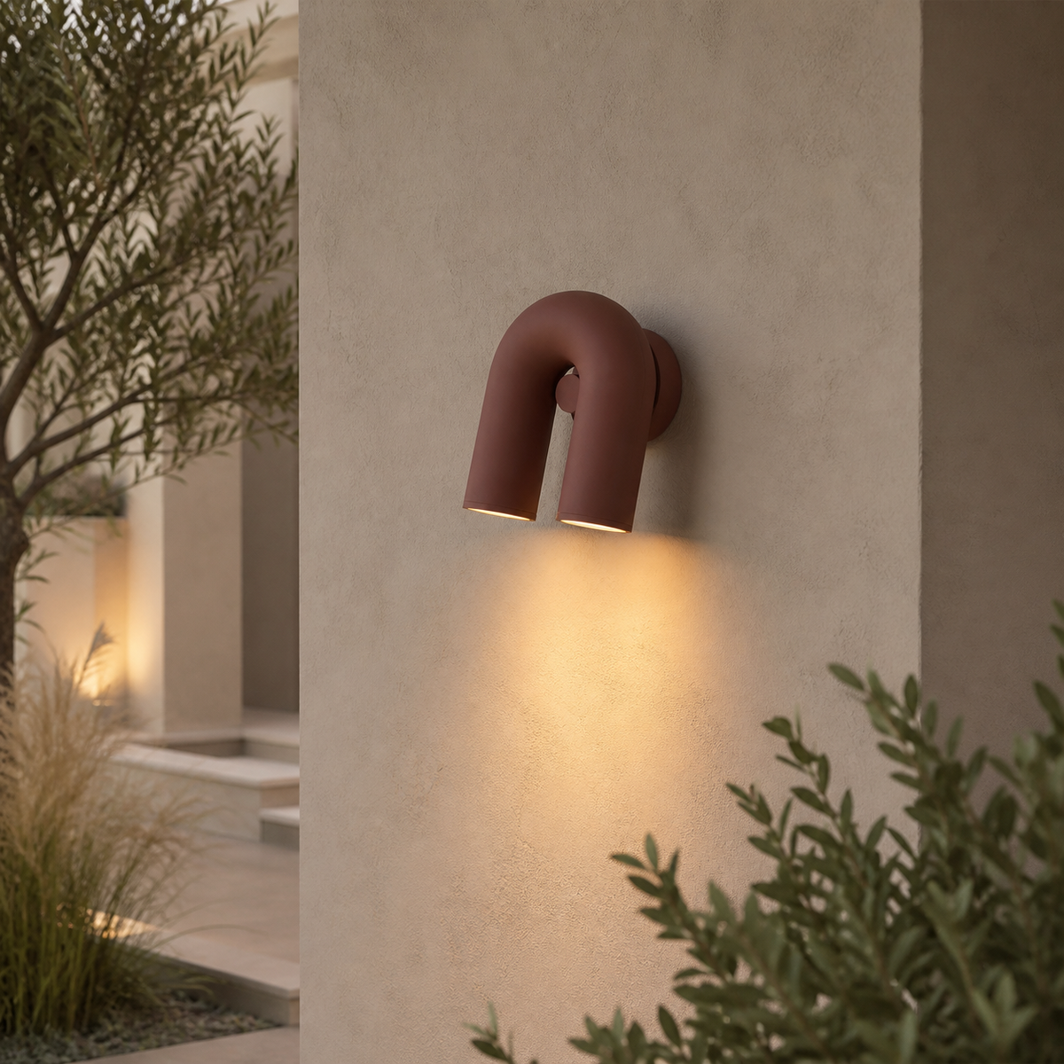 Modern Metal U-Shaped Wall Light