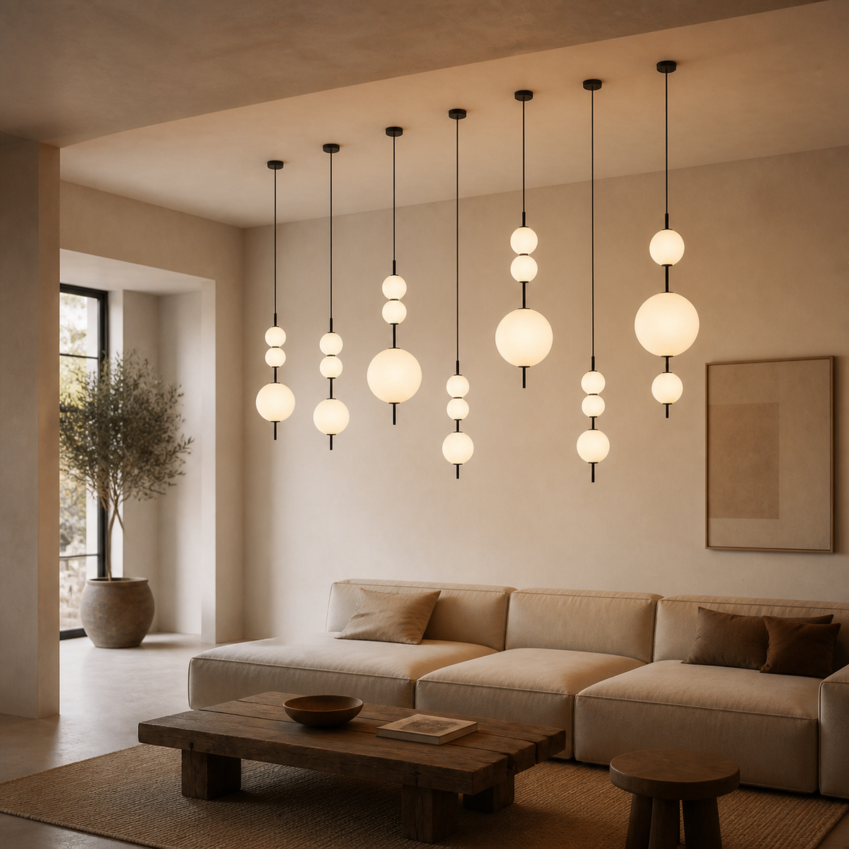 Modern Metal Globe Pendant Light