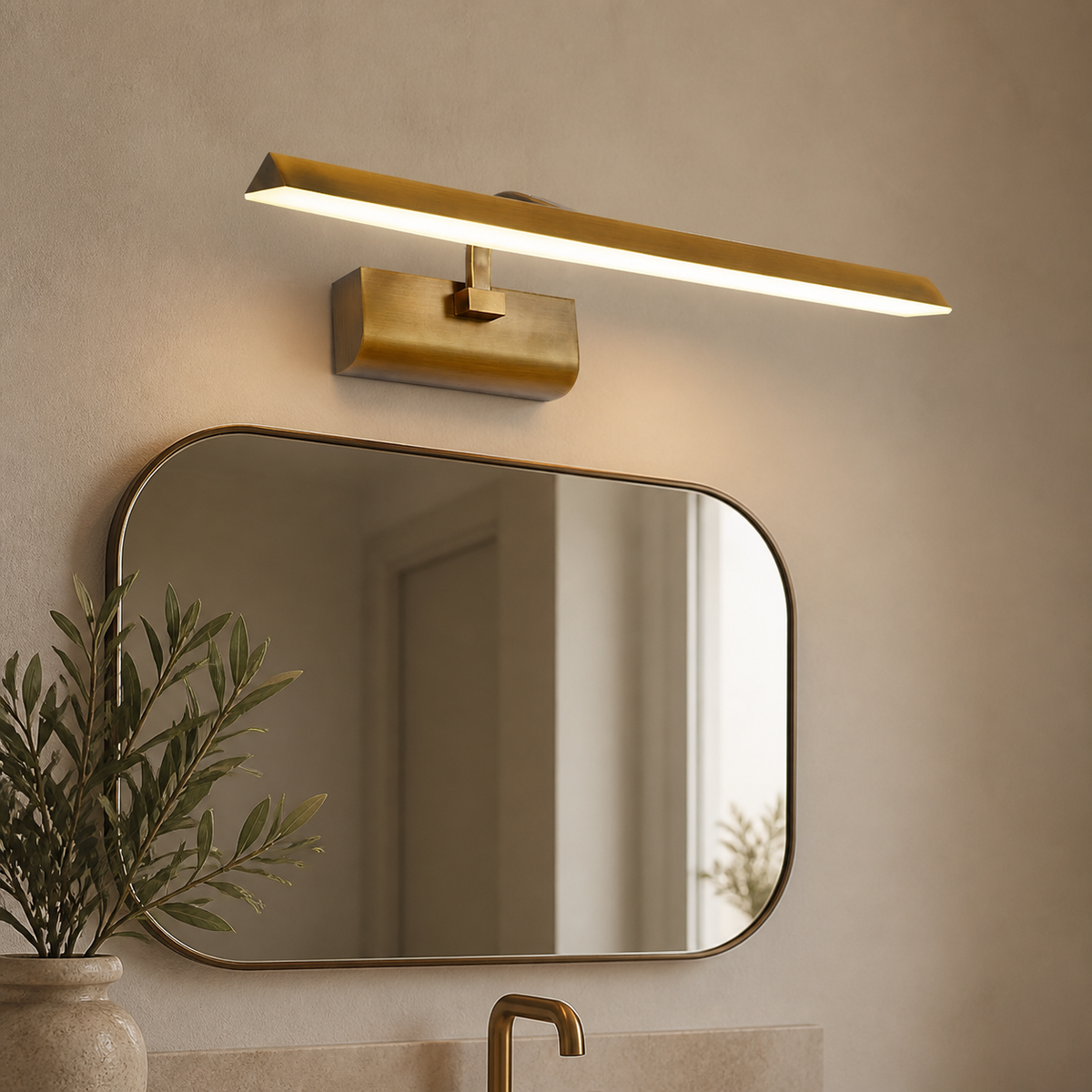 Vintage Metal Linear Vanity Light