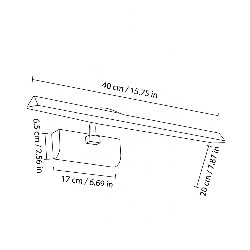 Vintage Metal Linear Vanity Light