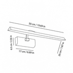Vintage Metal Linear Vanity Light