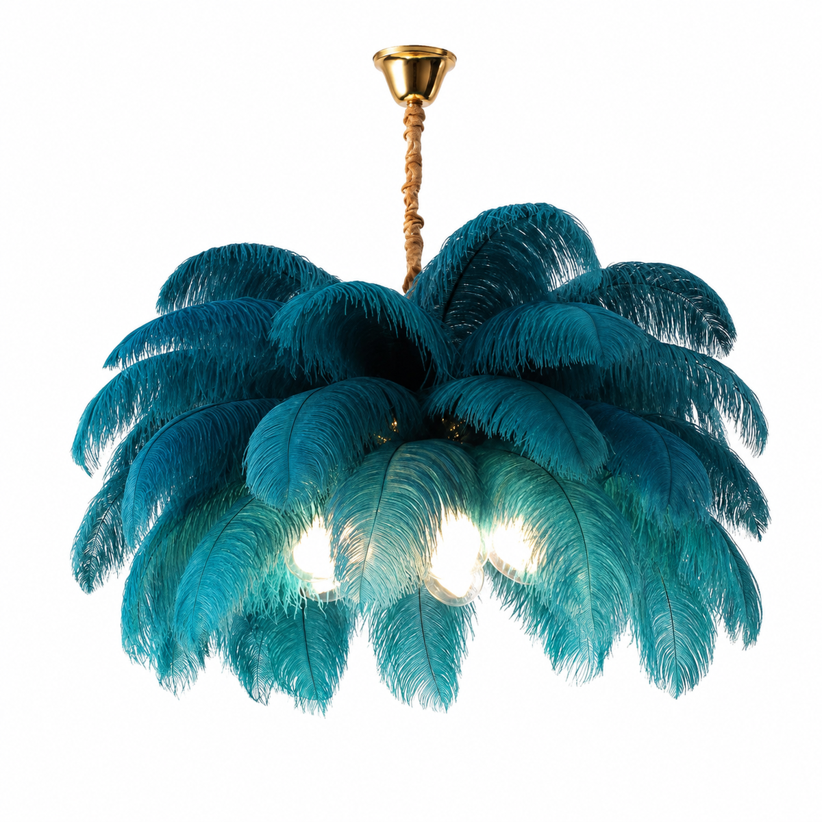 Glam Feather Feather Pendant Light