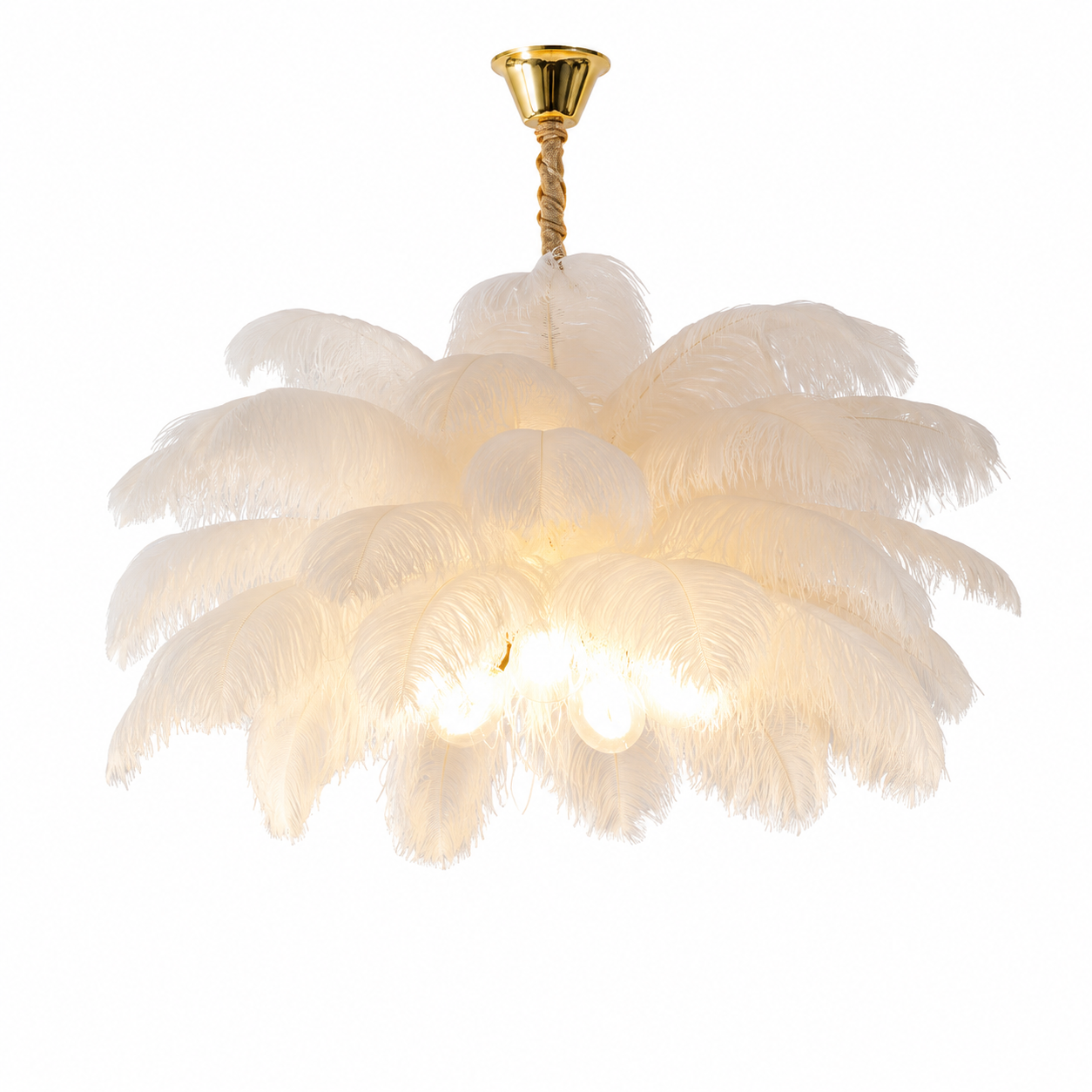 Glam Feather Feather Pendant Light