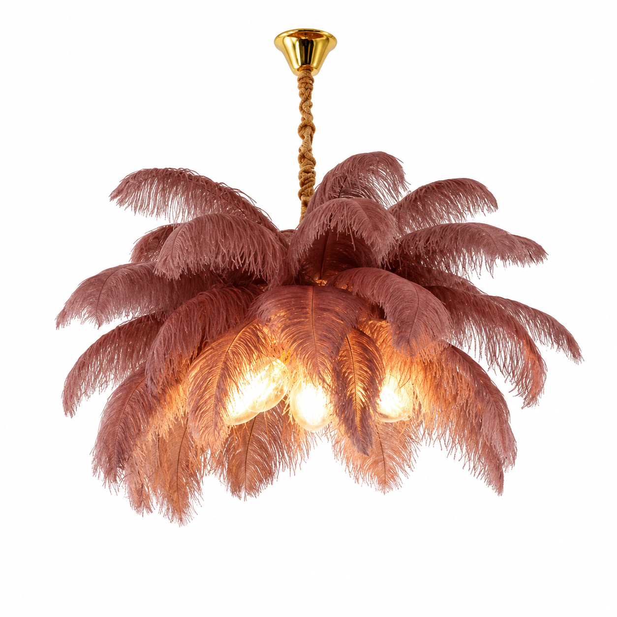Glam Feather Feather Pendant Light