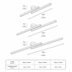 Modern Metal Linear Ceiling Light