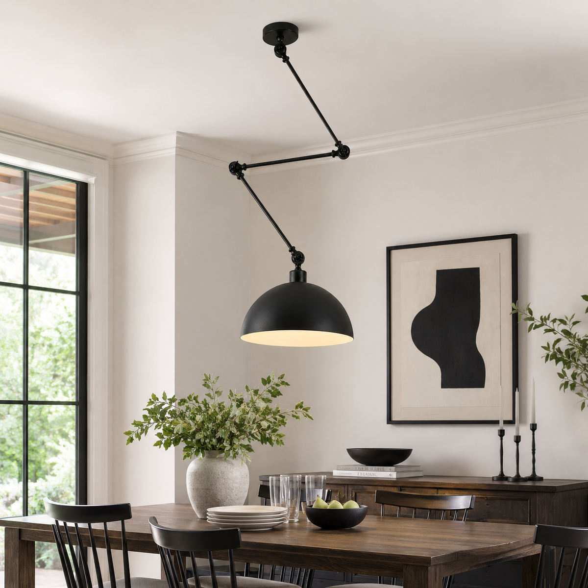 Industrial Metal Dome Pendant Light