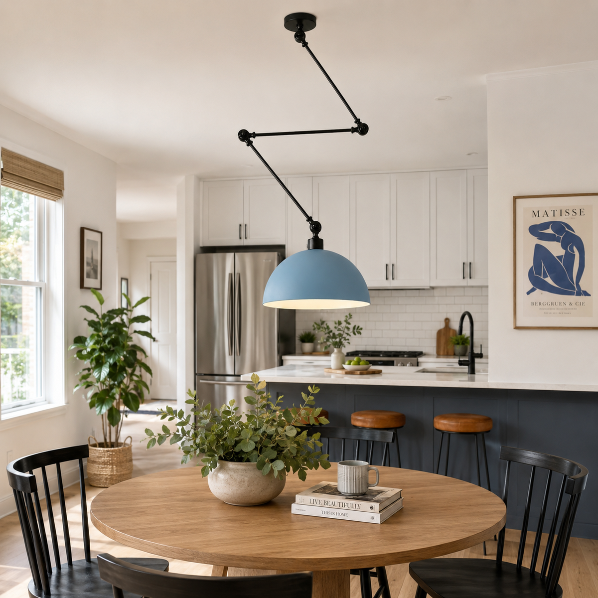 Industrial Metal Dome Pendant Light