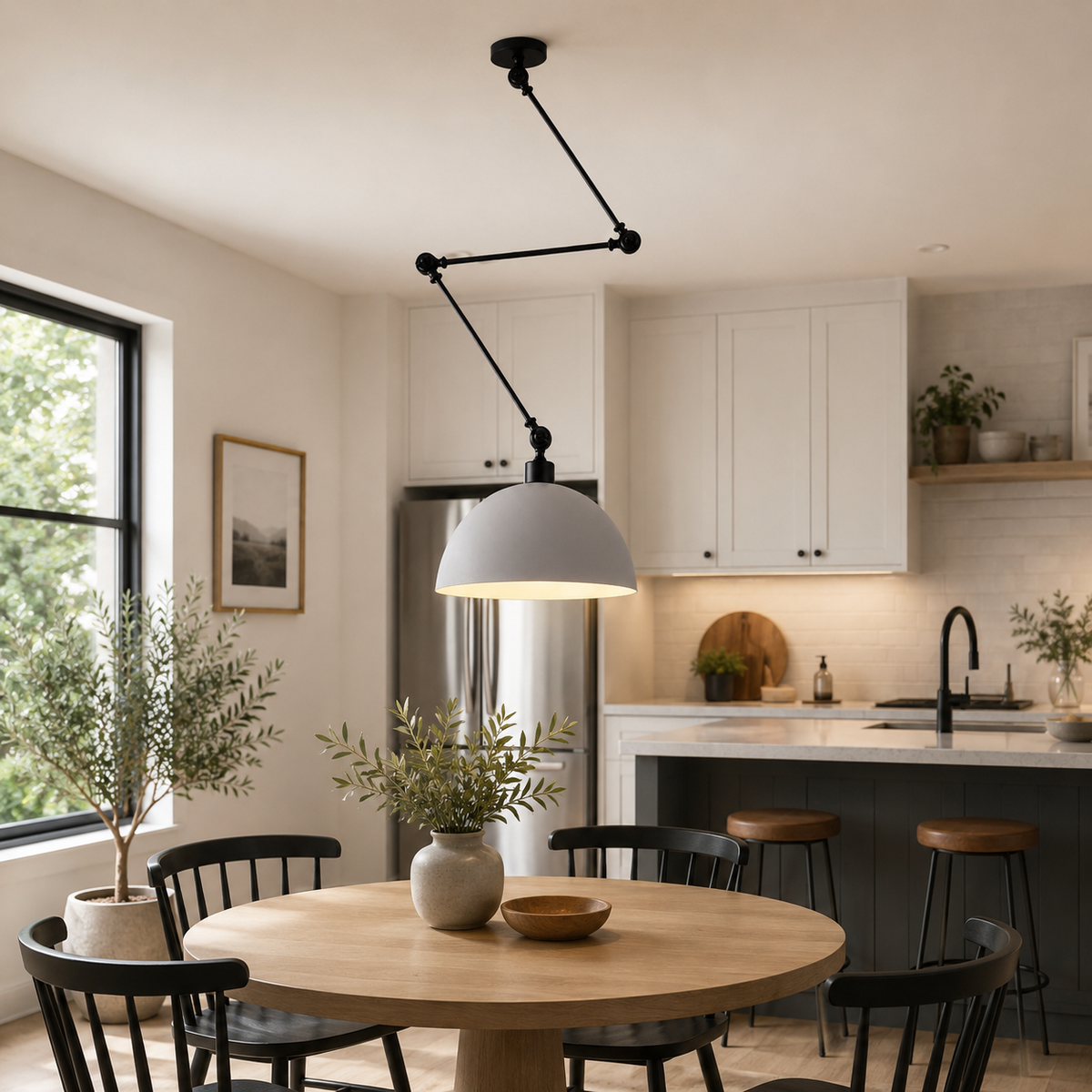 Industrial Metal Dome Pendant Light