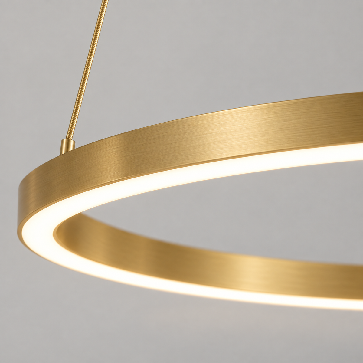 Modern Metal Ring Pendant Light