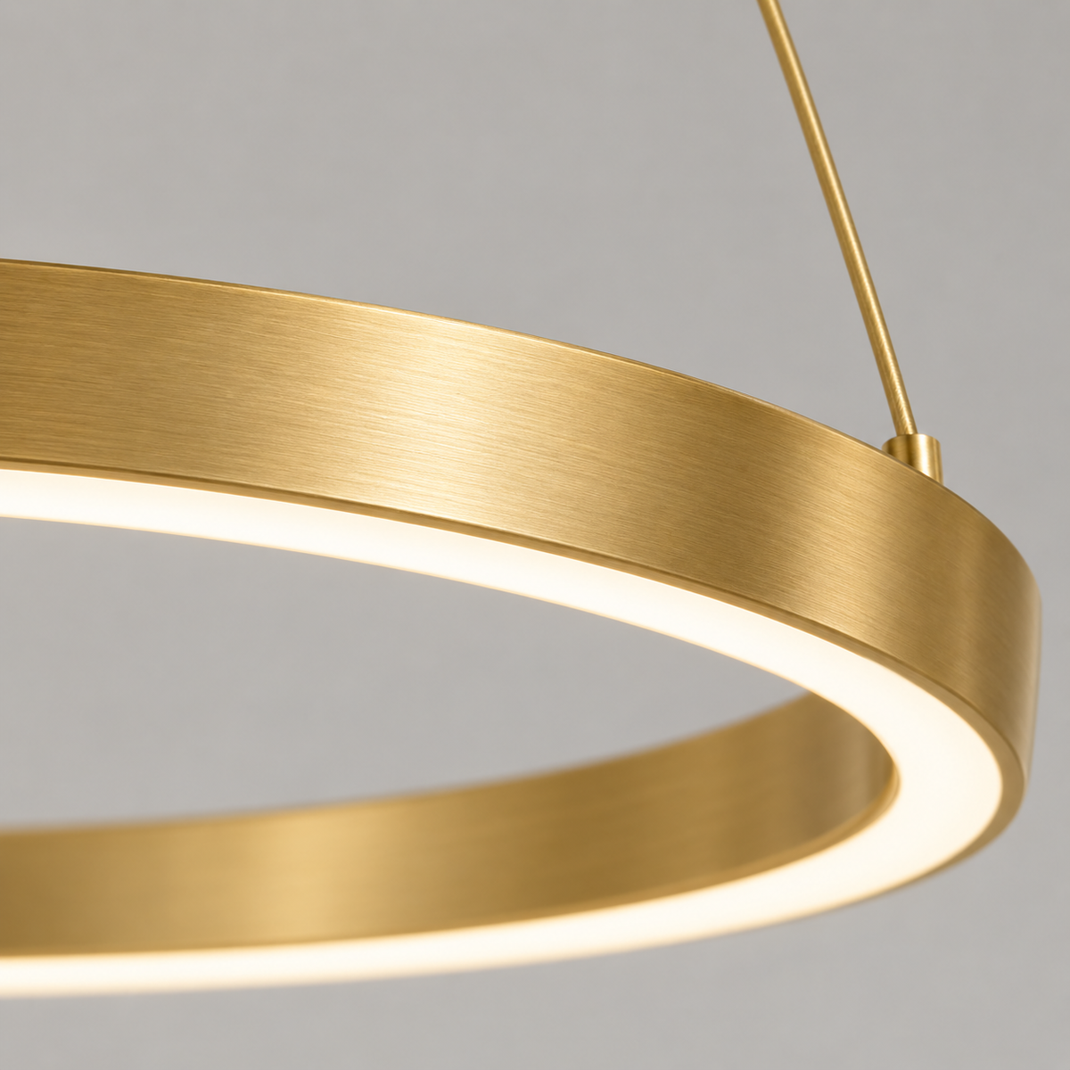 Modern Metal Ring Pendant Light