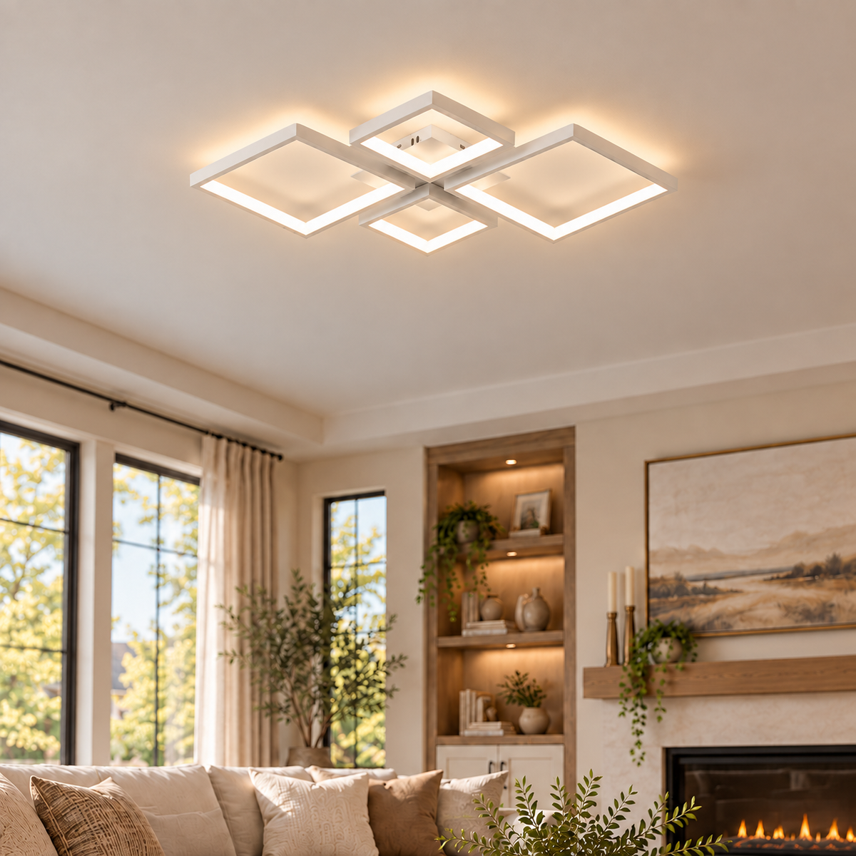 Modern Acrylic Linear Ceiling Light