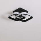 Modern Metal Double-Square Ceiling Light