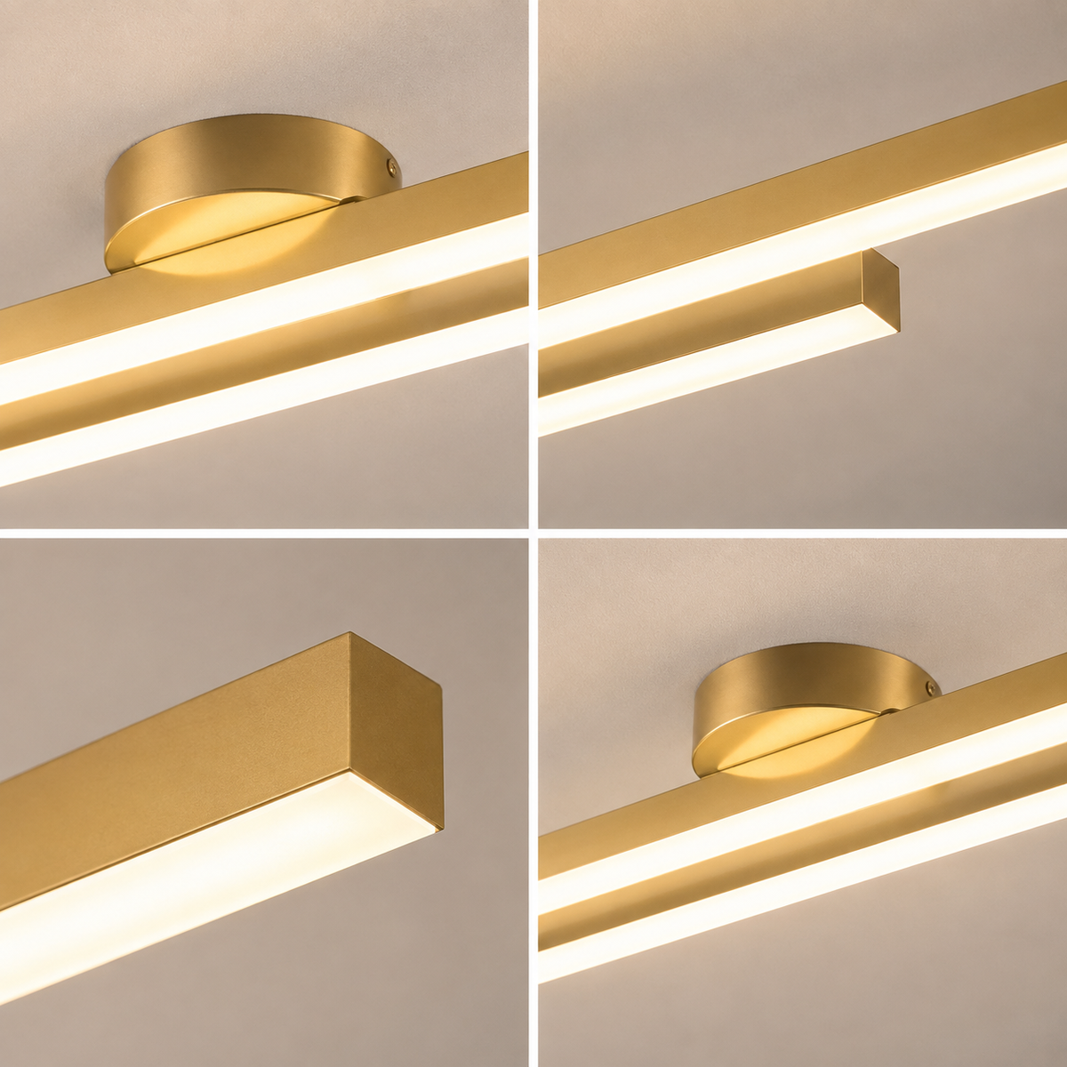 Modern Metal Linear Ceiling Light