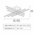 Modern Acrylic Linear Ceiling Light