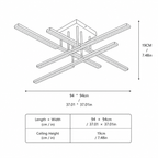 Modern Acrylic Linear Ceiling Light