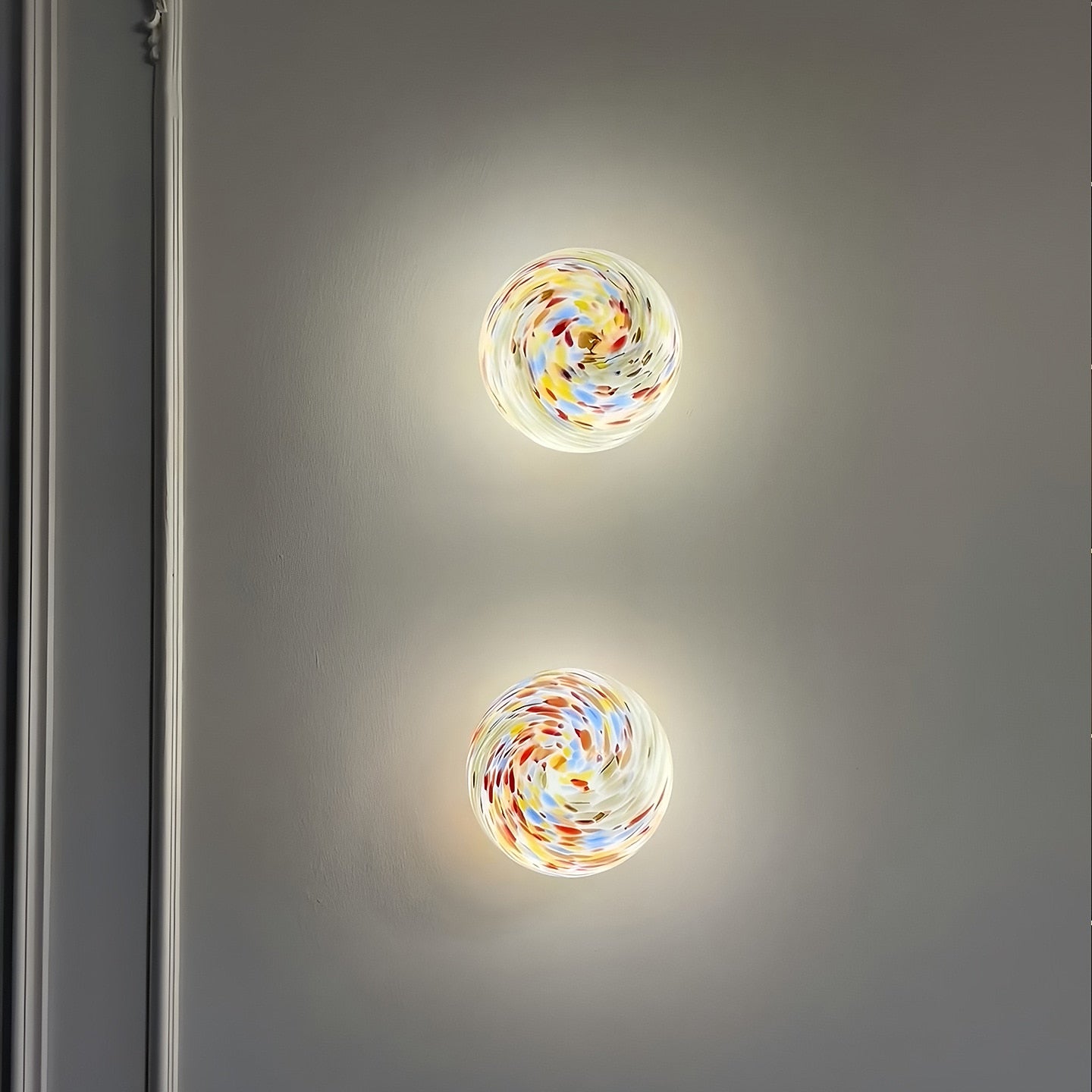Modern Glass Globe Wall Light