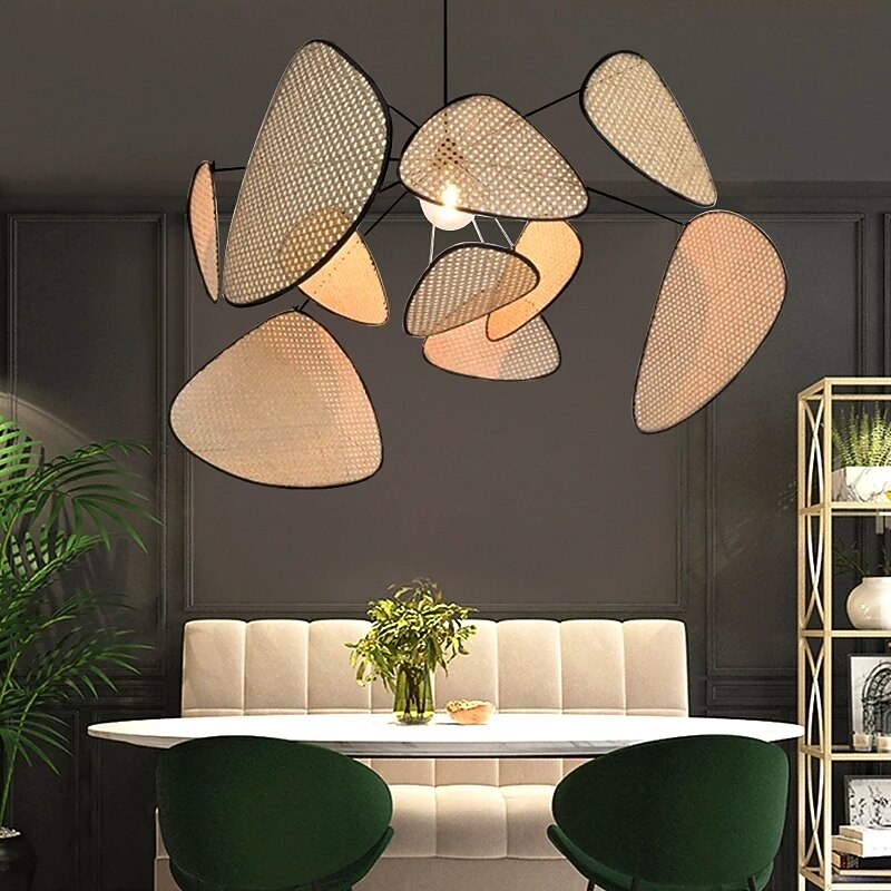 Rustic Metal Petal Pendant Light