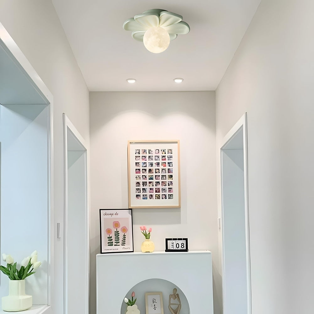 Modern Resin Flower Ceiling Light