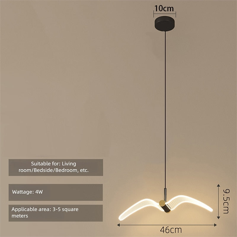 Modern Acrylic Wave Pendant Light
