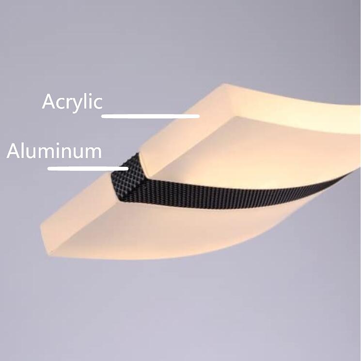 Modern Acrylic Wave Pendant Light