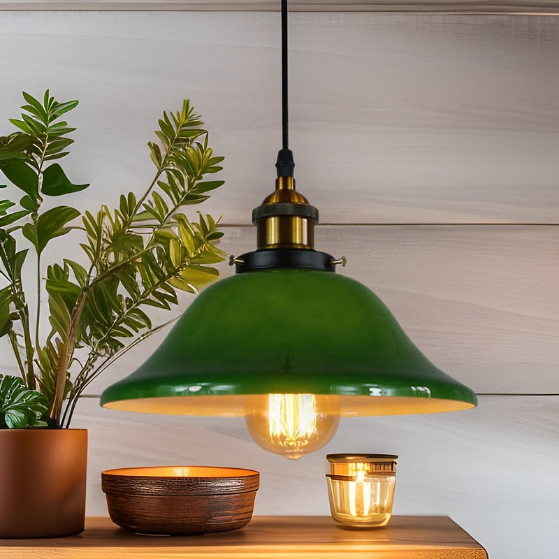 Industrial Metal Dome Pendant Light