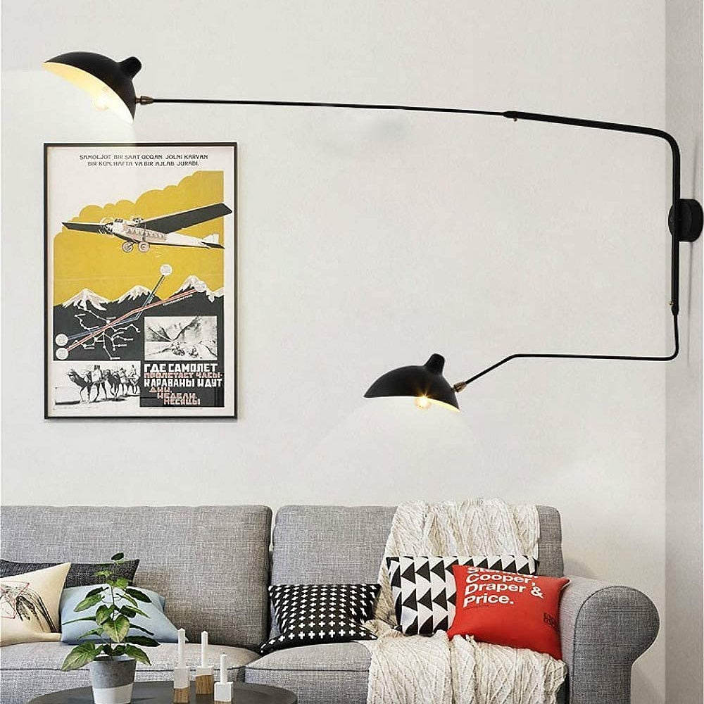 Modern Metal Swing-Arm Wall Light