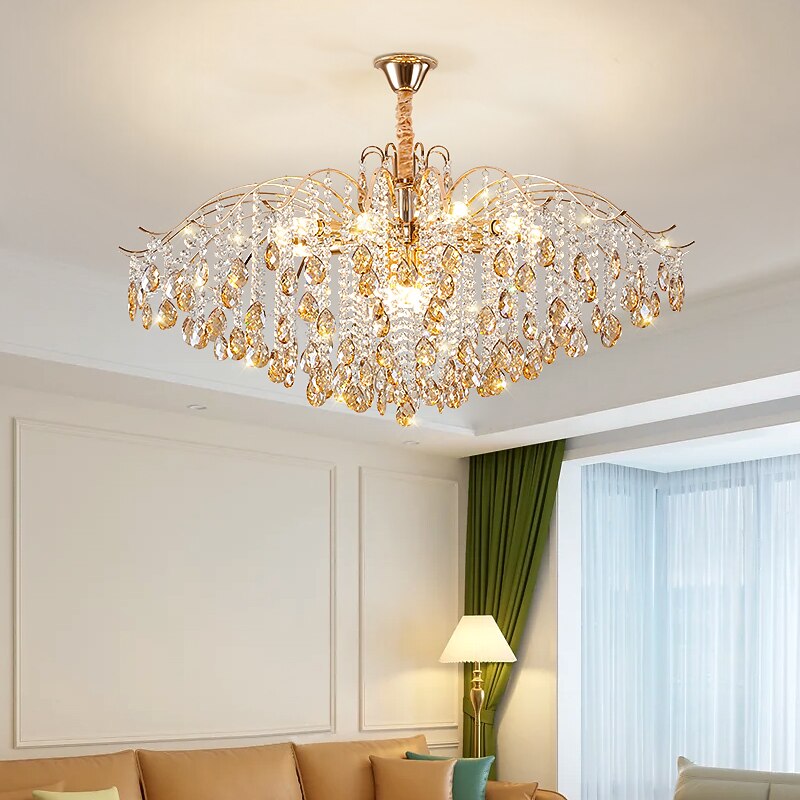 Modern Crystal Branch Chandelier