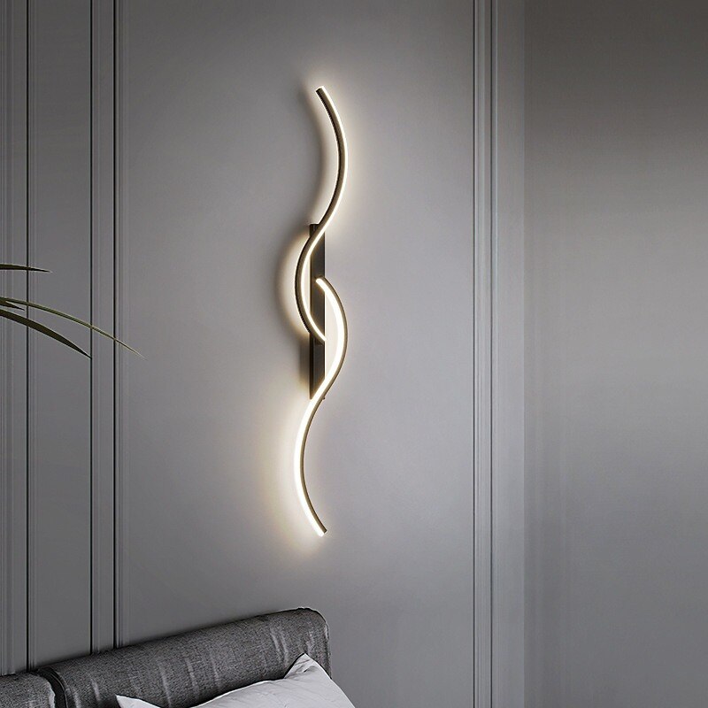 Modern Acrylic Wave Wall Light