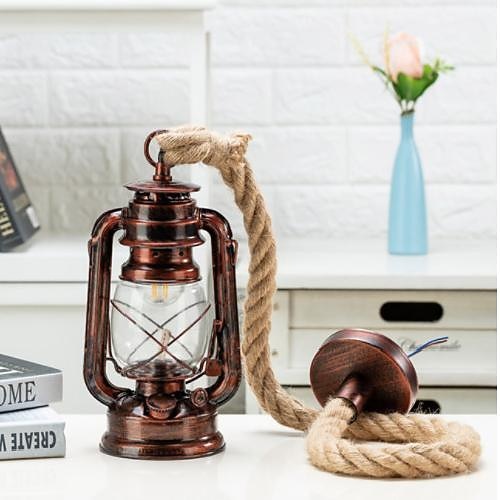 Vintage Metal Lantern Pendant Light
