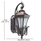 Vintage Wandleuchte mit Glaslaterne