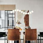 Suspension globe-grappe en métal moderne