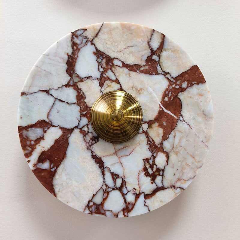 Wabi-Sabi Marble Disc Wall Light