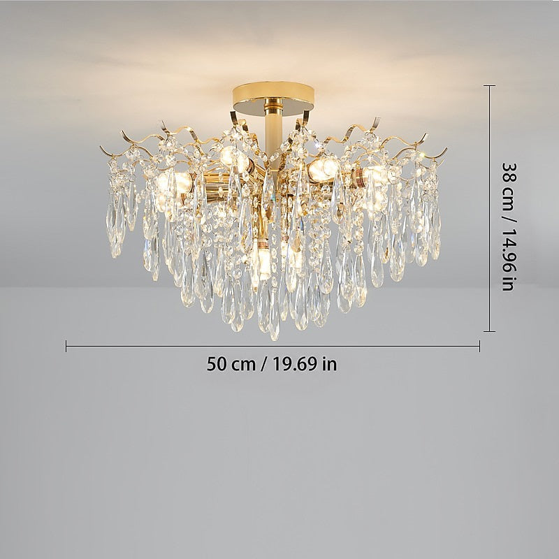Modern Crystal Rectangle Chandelier