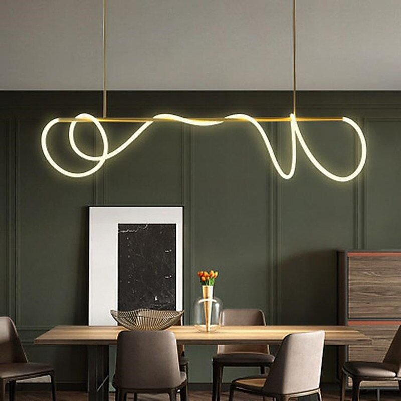 Modern Acrylic Wave Pendant Light