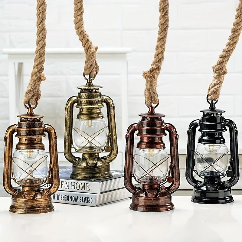 Vintage Metal Lantern Pendant Light